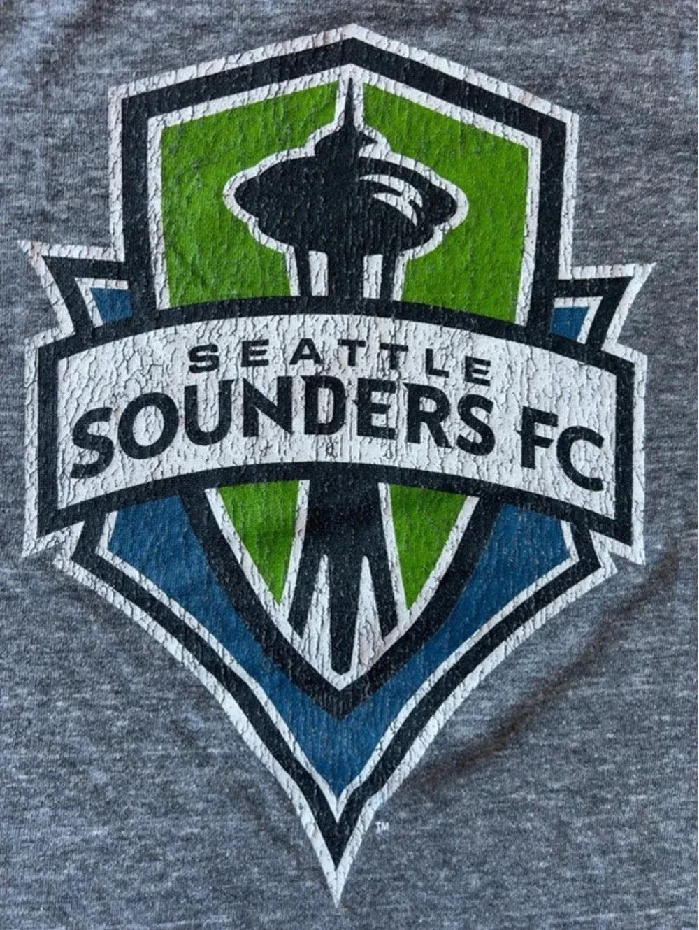Adidas Originals Seattle Sounders FC Trefoil Gray Tri Blend T-Shirt Men’s XL MLS